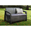 KETER Corfu Love Seat Sofa (Pilkas)